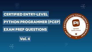 Certified EntryLevel Python Programmer PCEP Practice Exam Questions vol 4 [upl. by Dasie887]