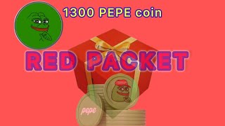 27 October Red packet free pepe coin binance  collect pepe coin claim red packet code [upl. by Linzy]