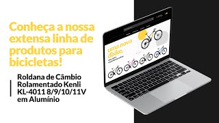 Roldana de Câmbio Rolamentado Kenli KL4011 891011V em Alumínio  DBike Online [upl. by Enom136]