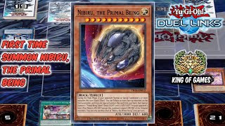 FIRST TIME NIBIRU THE PRIMAL BEING IN KOG  YuGiOh Duel Links [upl. by Martica]