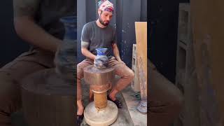 The colored clay pot made by the boy breaks 🥹💔 amazingfacts shortvideo [upl. by Noicpecnoc]