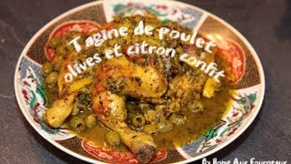 Tagine de poulet aux olives vertes et citron confit [upl. by Inahteb]