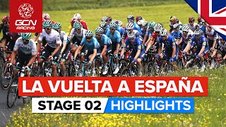 La Vuelta 2021 Stage 2 Highlights  Sprinters Battle For Green Jersey [upl. by Gnauq]