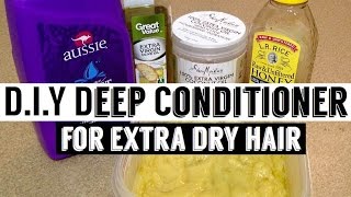 homemade conditioner for DRY hair  conditioner for EXTREMELY dry hair 3c 4a [upl. by Haim]