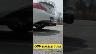 G37 Ecutek tune Burble map [upl. by Kacie]