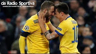 Radio Sportiva  TottenhamJuventus 12  Radiocronaca di Filippo Baffa 732018 [upl. by Gorga]