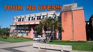 TOUR NA UFES Restaurante universitário lagoa área externa e biblioteca [upl. by Romaine]