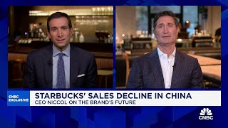 Starbucks CEO Brian Niccol Were evaluating strategic ways to grow in China [upl. by Nivrad]