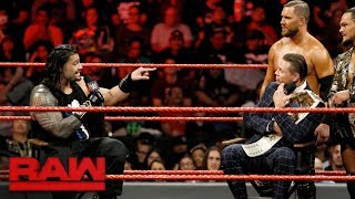 The Miz grills Roman Reigns about his victory over John Cena Raw Sept 25 2017 [upl. by Ahsoek]