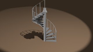 Blender Escalera espiral el mejor metodo spiral staircase [upl. by Lleda]