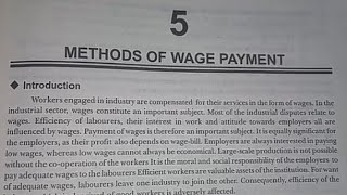 Chapter  5 Methods of wage payment part1 bcom easyexplain easyexplanation bcom3rdsemester hrm [upl. by Burkley231]