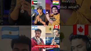 Beatbox Final Between 🇮🇳🇦🇷🇨🇦🇦🇪 Comment who won💚 shorts beatbox [upl. by Adnilahs]