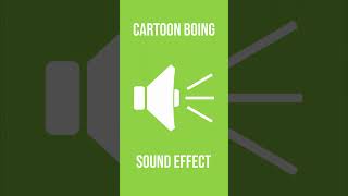 Cartoon Boing Sound Effect [upl. by Anairad343]