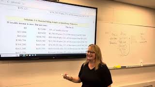 Income Tax Accounting Fall 2024 chapter 1 LO 14 calc of tax liability using Tax Schedules [upl. by Lau247]