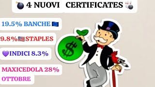 💰4 CERTIFICATES DOPO IL TAGLIO DEI TASSI✂️📊 dividendi trading bnpparibas soldi finanza money [upl. by Nicol]