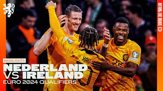 QUALIFICATION EURO2024 SECURED 🦁  Highlights Nederland  Ireland 18112023 [upl. by Amalbena980]