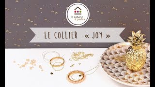 DIY  Comment réaliser un collier sautoir avec chaîne billes et perles à facettes [upl. by Eniarrol]