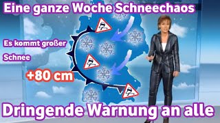 Wetter warnung Eine Woche mit großen Schneestürmen Zum ersten Mal in der Geschichte [upl. by Marilla]