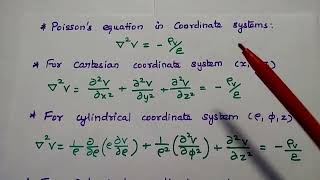 EMF  Poissons Equation amp Laplace Equation in Tamil  EMFT [upl. by Aldin]