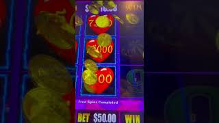 50 SPIN HEART THROB MASSIVE JACKPOT slot casinoprogressiveslot [upl. by Ellenad]