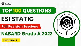 NABARD Grade A Phase 1 preparation strategy Guidance  ESI Static important topics  Revision MCQ [upl. by Dunaville]