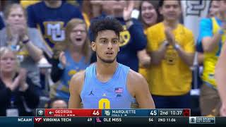 BIGEASThoops Highlights Marquette vs Georgia [upl. by Ytsenoh654]