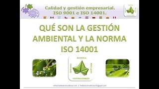 Qué es la gestión ambiental y la norma ISO 14001 [upl. by Blus69]