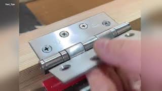 How to Install Door Hinges  Very Easy Method [upl. by Rosanne]