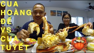 King Crab vs Snow Crab Mukbang [upl. by Bust]