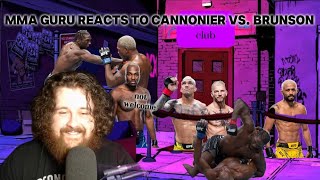 mma guru reacts to cannonier vs brunson [upl. by Kingsley502]