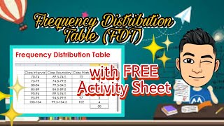 Constructing a Frequency Distribution Table FDT Statistics Made EASY [upl. by Aela149]