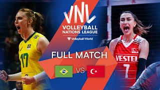 🇧🇷 BRA vs 🇹🇷 TUR  Full Match  Preliminary Phase  Womens VNL 2022 [upl. by Elletnahs]