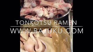 Making of Tonkotsu ramen at Rajuku [upl. by Katie]