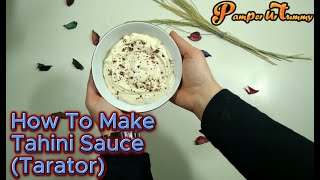 Easy Homemade Tahini sauce Recipe taratorshawarma falafel fish [upl. by Acysej]