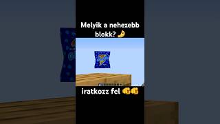 Melyik a nehezebb 👏 minecraft minecraftmemes minecraftmoment mcyt vicces kovix [upl. by Prentiss]