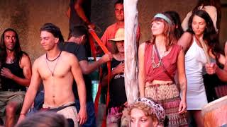 Hippie drummers at Benirràs Beach Ibiza Part 2 [upl. by Renferd]