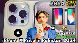 iPhone X Price in Pakistan 2024  Jv Non PTA Factory Unlocked PTA Approved  Price Series [upl. by Submuloc]