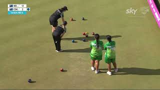 MEDAL MOMENT Lawn Bowls  Womens Triples win BRONZE  Day 8  Birmingham 2022 Commonwealth Games [upl. by Yrreg]