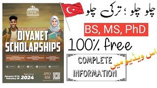 Turkiye Diyanet Burslari Fully funded scholarship 2024 in Turkish Universities [upl. by Avert844]