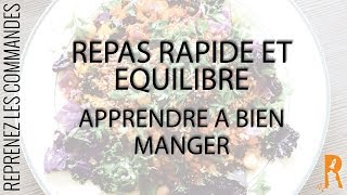 Repas équilibré et sain pour maigrir  recette rapide et facile [upl. by Anilocin]