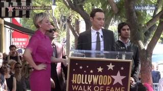 Jim Parsons Honors Kaley Cuoco on the Hollywood Walk of Fame [upl. by Hehre]