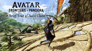 A Brief Tour of Navi Clan Hub Areas  Avatar Frontiers of Pandora Scenery Music Ambience [upl. by Enitsirhk]