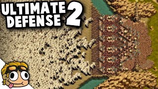 BEST FINAL WAVE DEFENSE vs GIANT HORDE  They Are Billions Custom Map Gameplay [upl. by Nyraf]