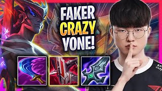 FAKER CRAZY GAME WITH YONE  T1 Faker Plays Yone MID vs Azir  Season 2024 [upl. by Nazar]