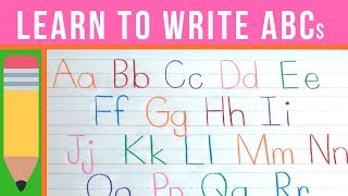 Learn to Write the ABCs  How to Write Letters  Handwriting Practice for Kids [upl. by Barboza]