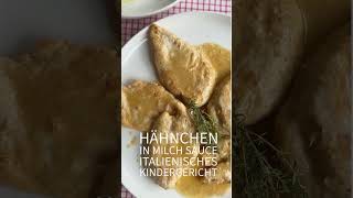 Mittagessen für Kinder Rezept  italienisches Hähnchen in Milch Sauce  schnell einfach lecker [upl. by Ainevul]