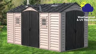 Duramax Apex Pro Vinyl Outdoor Shed [upl. by Atinreb860]