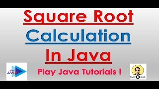 Data Structure in Java  Square root of a number [upl. by Pasho945]