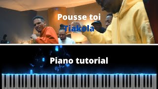 Tiakola  Pousse toi  Piano tutorial [upl. by Emmery]