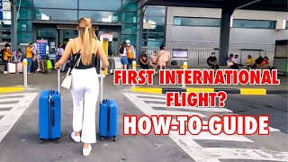 FIRST INTERNATIONAL FLIGHT  Travel Tip Airport Walk Flight Preparation  Jen Barangan [upl. by Ranjiv707]